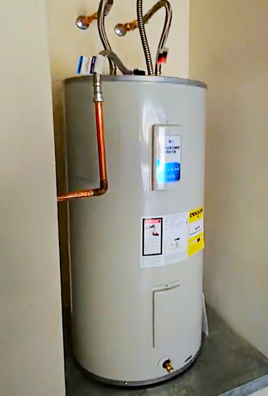 New water heater with new supply lines